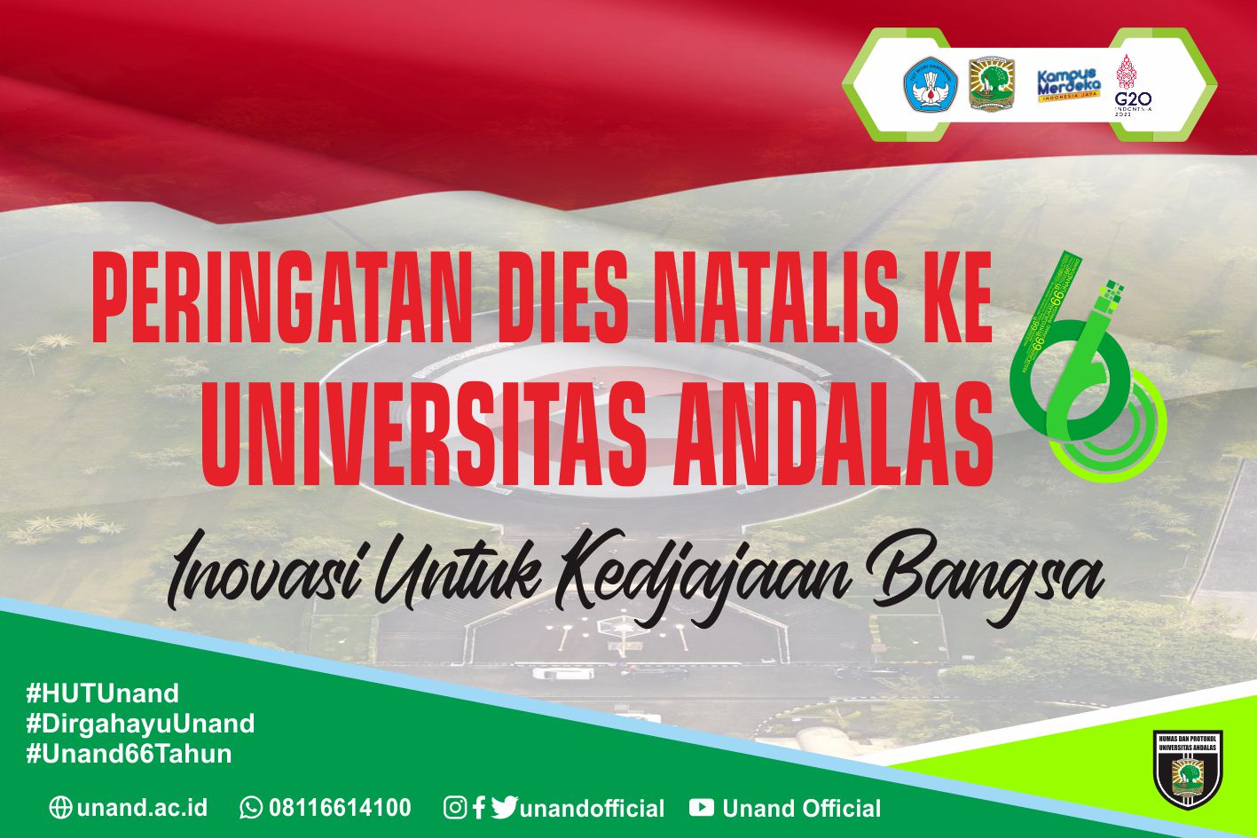 Peringatan Dies Natalis Universitas Andalas Ke-66 Tahun 2022